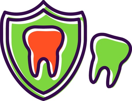 Shield filled Design Icon vector