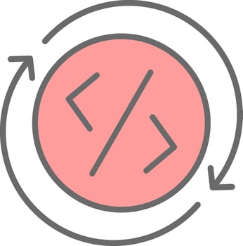 Development Line Filled Light Icon vector