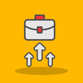 Business Filled Shadow Icon vector