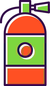 Fire Extinguisher filled Design Icon vector