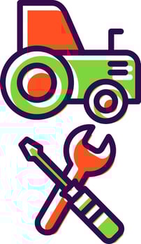 Machines Maintenance filled Design Icon vector