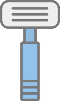 Razor Line Filled Light Icon vector