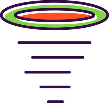 Tornado filled Design Icon vector