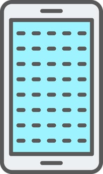 E Learning Line Filled Light Icon vector