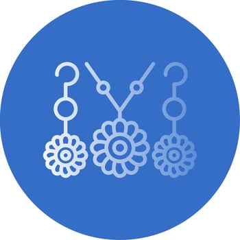 Jewelry Flat Bubble Icon vector