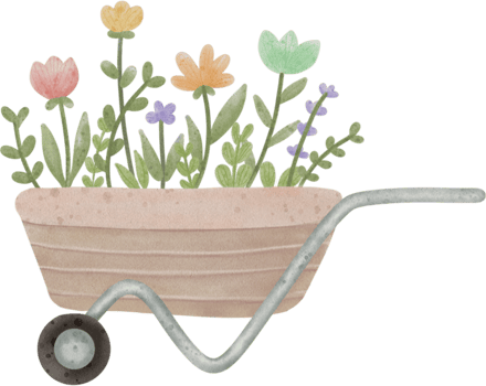 Cute rabbit and her Easter eggs png