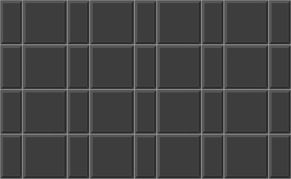Black alternating tile background. Stone or ceramic brick wall surface. Kitchen backsplash texture. Bathroom, shower or toilet floor decoration. Sidewalk layout vector