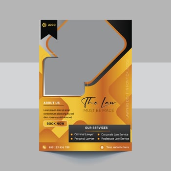 Law Firm and Legal Services Flyer, Law Firm And Consultancy Flyer, Legal Corporate Law Firm Business Flyer poster leaflet Template design vector