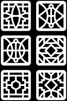 simple geometric pattern for background, decoration, panel, and CNC cutting vector