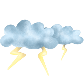 Lightning and clouds , thunderstorm png