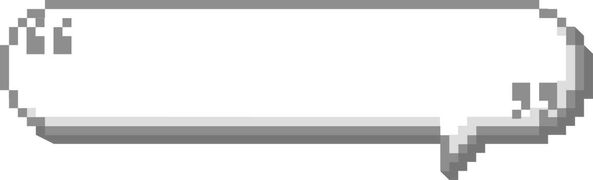 3d 8bit retro game pixel speech bubble balloon with quotation mark, icon sticker memo keyword planner text box banner png