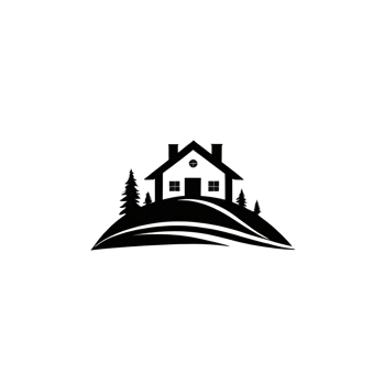 Collection of Simple House Logo Designs Isolated png