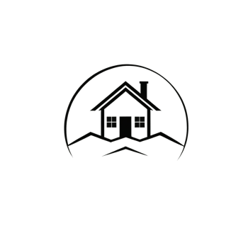 Collection of Simple House Logo Designs Isolated png