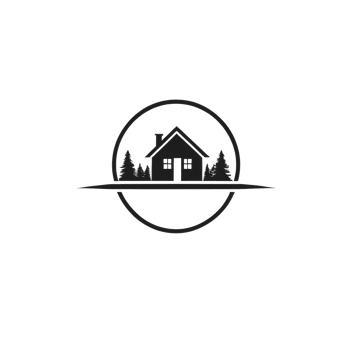 Collection of Simple House Logo Designs Isolated png