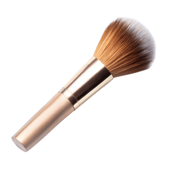 High-Quality Makeup Brush With Soft Bristles and Gold Handle on Transparent Background png