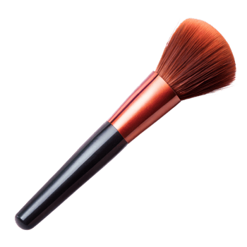 Close-Up of a Single Makeup Brush With a Transparent Background png