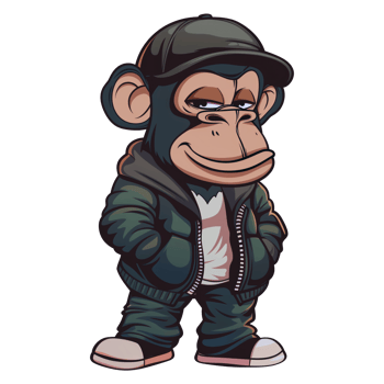 Adult monkey cartoon illustration png
