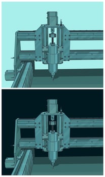 CNC machine for 3D carving illustration vector