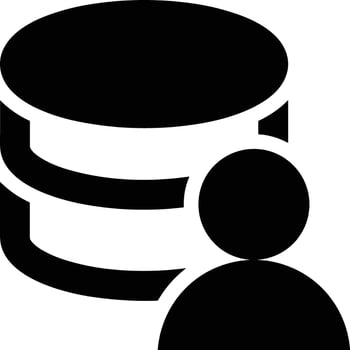 Storage data icon symbol image for database illustration vector