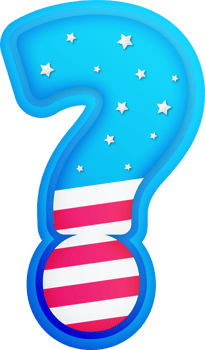 USA Text Effect Alphabet Lettering, Question mark png