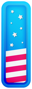 USA Text Effect Alphabet Lettering I png