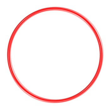 Red circle element transparent , black round element png