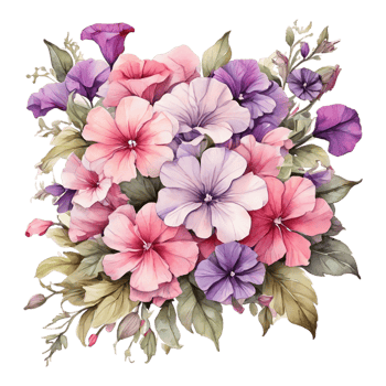 Watercolor Flower Bouquet png
