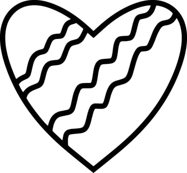 Heart icon Doodle clipart vector