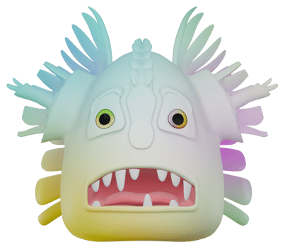 3D monster personage male shock colorful png