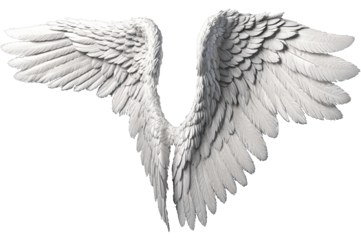 photorealistic angel wings png