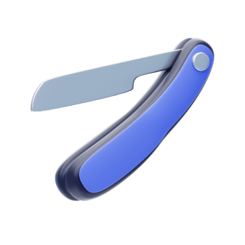 Razor 3D Icon. Razor Blade 3D Icon png