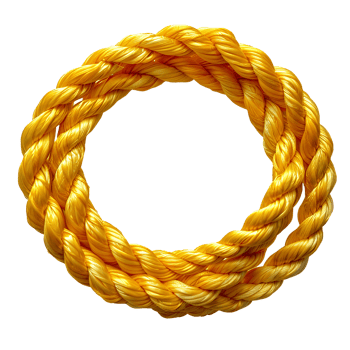 yellow rope. red cord rope isolated. yellow string top view. yellow rope flat lay png