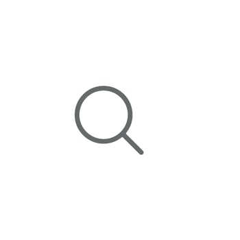 Search icon, magnifying glass icon vector