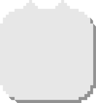 3d 8bit retro game cat pixel speech bubble balloon, icon sticker memo keyword planner text box banner png