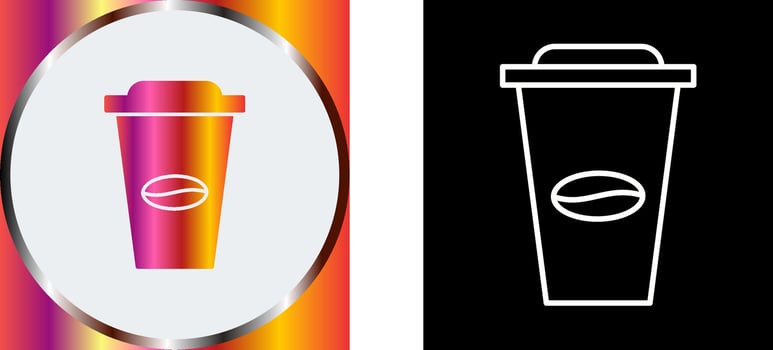 Coffee Cup Icon Design vector