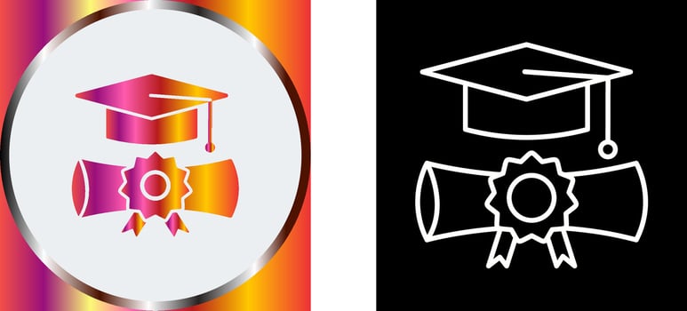 Graduation Icon Design vector