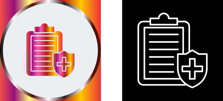 Medical Protection Icon Design vector