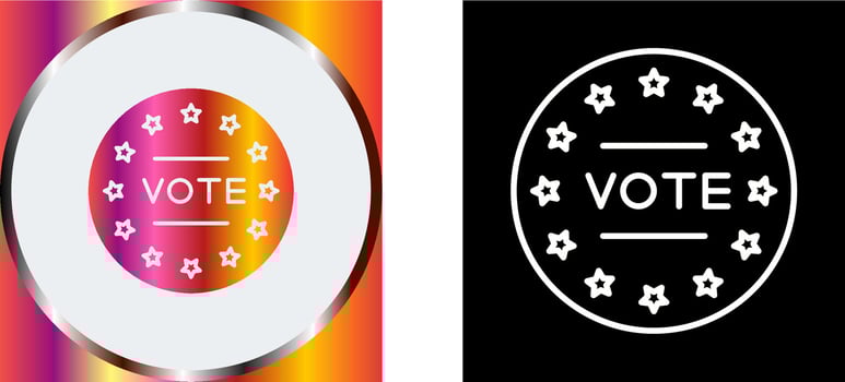 Vote Icon Design vector