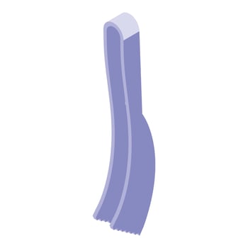 Hookah tongs icon isometric . Private flame vapor vector