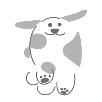 Cute dog illustration png