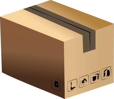 Parcel delivery of goods vector