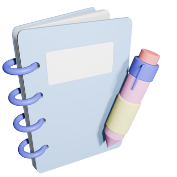 3D Book and Pen png