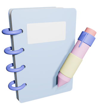 3D Book and Pen png