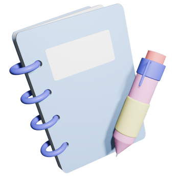 3D Pen and Book png