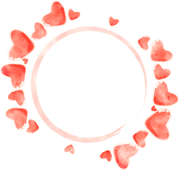 Love Valentine Frame Watercolor Decoration png