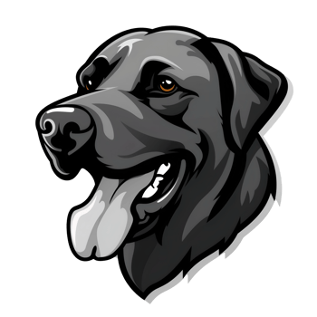Labrador Retriever mascot logo png