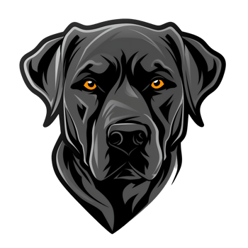 Labrador Retriever mascot logo png