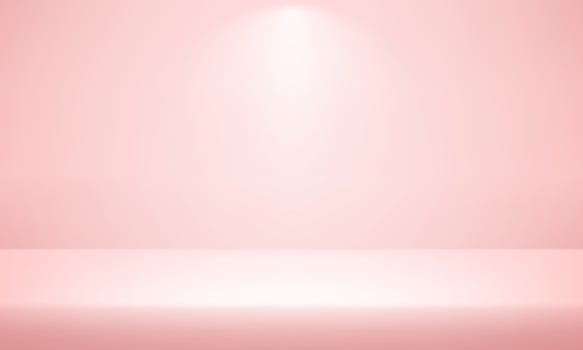Empty pink background. Realistic studio wall. Minimal 3d shelf. Space for selling products on the website. Space for text. stand for products. illustration. vector