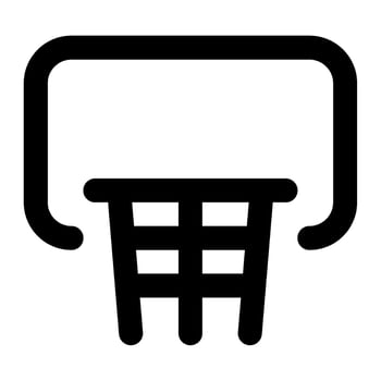 Basketball Hoop icon for web, app, infographic, etc vector