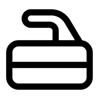 Curling Stone icon for web, app, infographic, etc vector